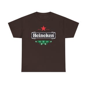 Vintage Heineken Beer Logo T Shirt Retro Brewery Graphic Tee Unisex Streetwear Shirt Bar Pub Drinking Party Gift image 4