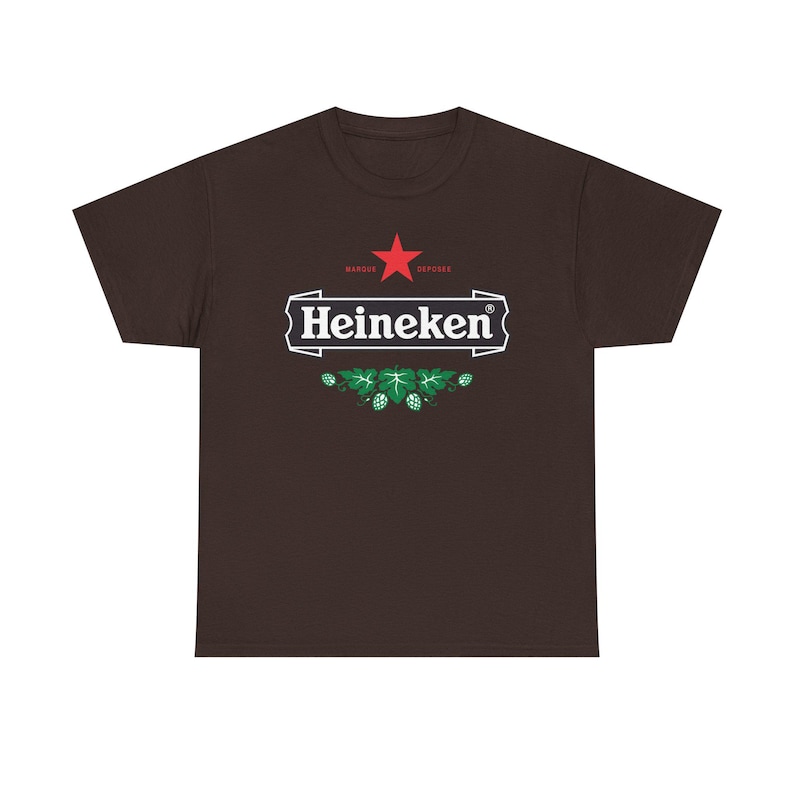 Vintage Heineken Beer Logo T Shirt Retro Brewery Graphic Tee Unisex Streetwear Shirt Bar Pub Drinking Party Gift image 4