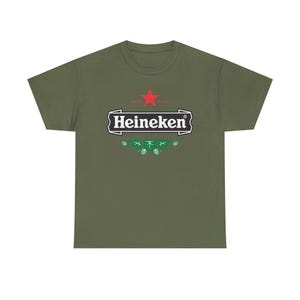 Vintage Heineken Beer Logo T Shirt Retro Brewery Graphic Tee Unisex Streetwear Shirt Bar Pub Drinking Party Gift image 5