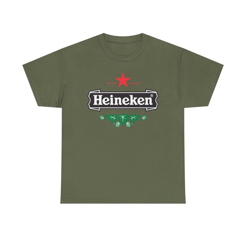 Vintage Heineken Beer Logo T Shirt Retro Brewery Graphic Tee Unisex Streetwear Shirt Bar Pub Drinking Party Gift image 5