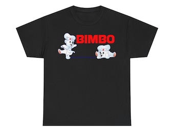 BIMBO bear logo Tee | Cute cartoon bear graphic t-shirt