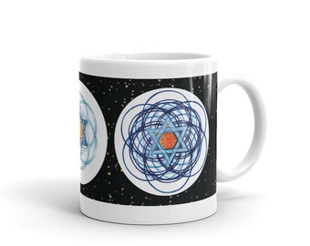 Mug Jewish Stars of Particle Atom Molecule