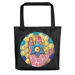 Tote Jewish Star Stencil 3