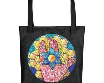 Tote Jewish Star Stencil 3