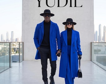 Royal Blue Statement Suit, Modern Tailored Set, Cobalt Blue Streetwear