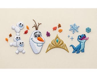 EMBROIDERED Coquette Bows Disney Frozen File, Elsa and Anna Princess, Olaf and Sven, Magic Kingdom Disneyland Family Trip