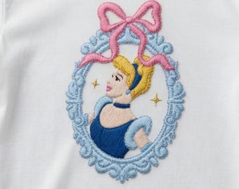 EMBROIDERED Coquette Bow Disney Cinderella's Sewing Club File, Jaq & Gus Gus Shirt, Cinderella Est 1950, WDW Disneyland Girls Trip