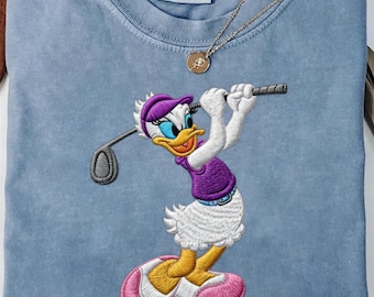 EMBROIDERED Daisy Golf File, Funny Golf Lover, Disneyland Golf Trip, Disney Golf Player Sweatshirt, WDW Golf Fan Gift Apparel