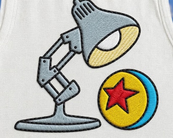 EMBROIDERED Pixar Lamp File, Luxo Jr Disney Lamp, Nemo Crop Tank, Disneyland Shirt, Disney Pixar Fest, disney womens shirt