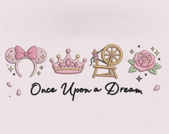 EMBROIDERED Aurora Princess Design, Disney Sleeping Beauty, Magic Kingdom, WDW Disneyland Embroidery shirt