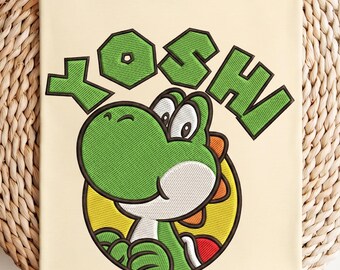 EMBROIDERED Super Mario Yoshi File, Disney Yoshi Character, Disneyland Trip, Yoshi Tee, Disneyland, Disney Birthday Gift, Super Mario