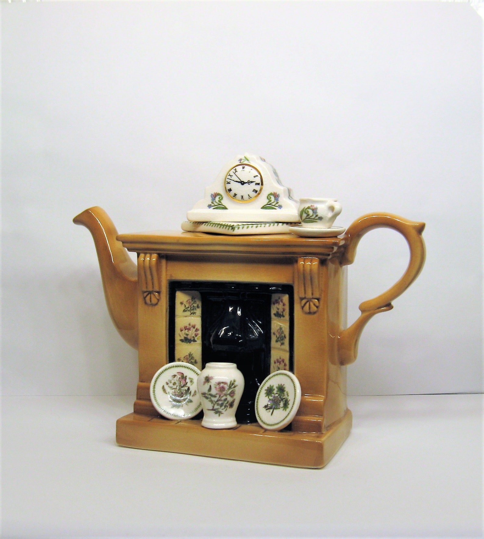 Miniature Portmeirion Teapot Paul Cardew Design Mini Fireplace Etsy