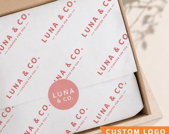 Personalized Tissue Paper,Custom Logo Tissue Paper,Branded Tissue Paper Corporate Gifts for Clients,Custom Logo Birthdays Gift Packaging