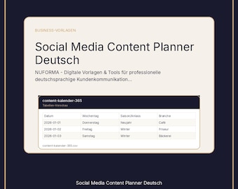 Freelancer Starter Pack (German) | Quote, Invoice, Budget, Customers and Profit and Loss Statement (Excel)