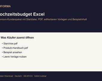 Wedding Budget and Payment Plan | Couples | Ready to Use Immediately