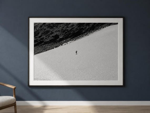 Uphill struggle. Sand Dune near Point Mogu, Malibu, Pacific Coast Highway (Print Only)