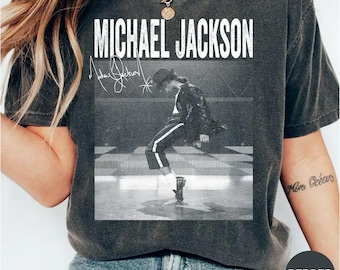 Comfort Colors® Youth Michael Jackson Tee, Iconic Dance Michael Jackson Bad World Tour 1987 T-Shirt, King Of Pop Unisex Fan Gift