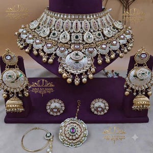 Rajwada bridal jewellery with borla style