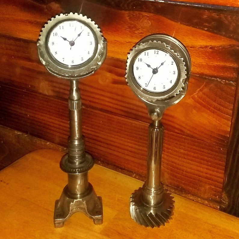 Custom Steel Gear Clocks Etsy