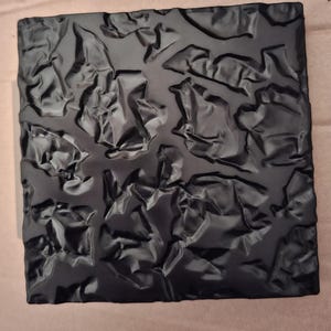 Plastic front door handle, black, with relief texture!