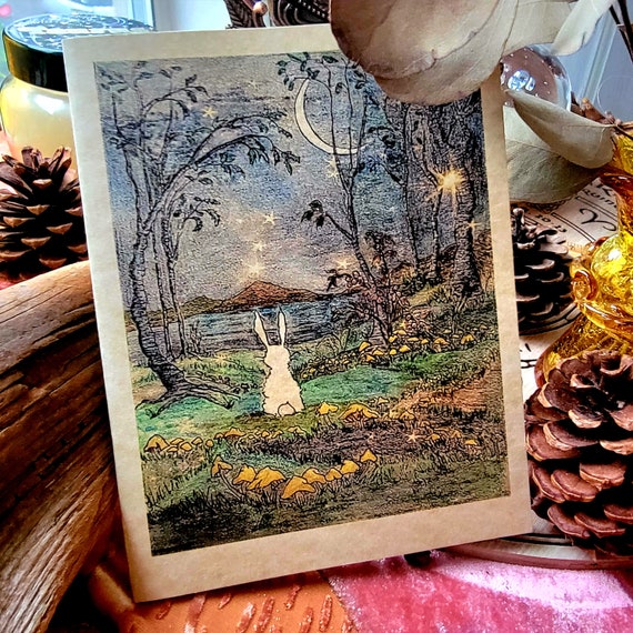 Magick Rabbit Note Card