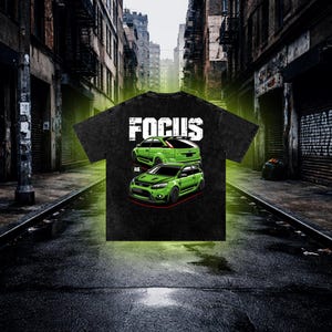 Ford Focus RS T-Shirt, Hot Hatch Streetwear Shirt, Racing Inspired Car Tee, Turbo Auto Apparel, Geschenk für Auto Fans