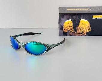 Occhiali da sole vintage Oakley x Brain Dead Eye Jacket Green Drip Hype Y2K