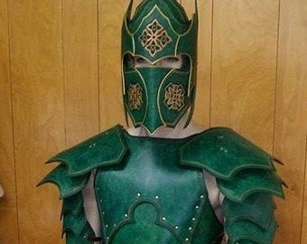 Elven Leather Armor Set Elf Armor Set Medieval LARP armor Cosplay armor Halloween costume Ren Faire Leather Armour Armor