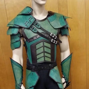 Green Arrow Leather Armor Set Ranger Leather Armor Set LARP armor Cosplay armor Halloween costume Ren Faire Superhero Armor Juggernaut Set