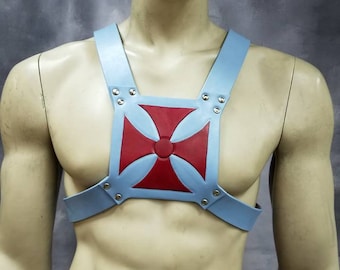 Leather Armor Custom He-Man Harness HeMan Cosplay armor LARP armor