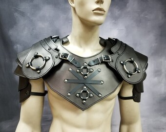 Custom Leather Armor Mantle with Shoulders