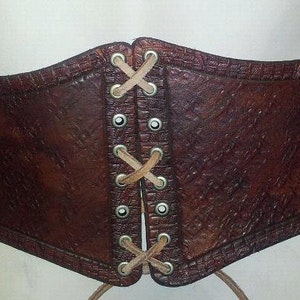 Leather Armor Spartacus Gladiator Kidney Belt image 3