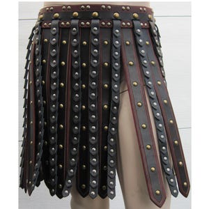 Leather Armor Deluxe Roman Gladiator War Skirt