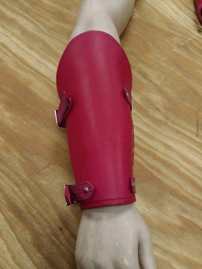 Leather Armor Full Wrap Leather Bracers cuffs