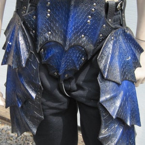 Leather Armor Dragon Scale Tassets and Cod Piece