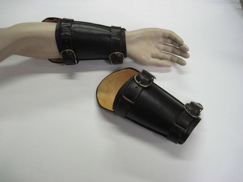 Leather Armor Full Wrap Leather Bracers cuffs