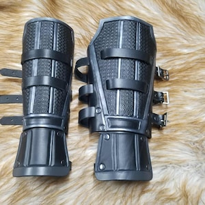 Custom Leather Ryu Hyabusa Gauntlets: Ninja Gaiden Cosplay LARP
