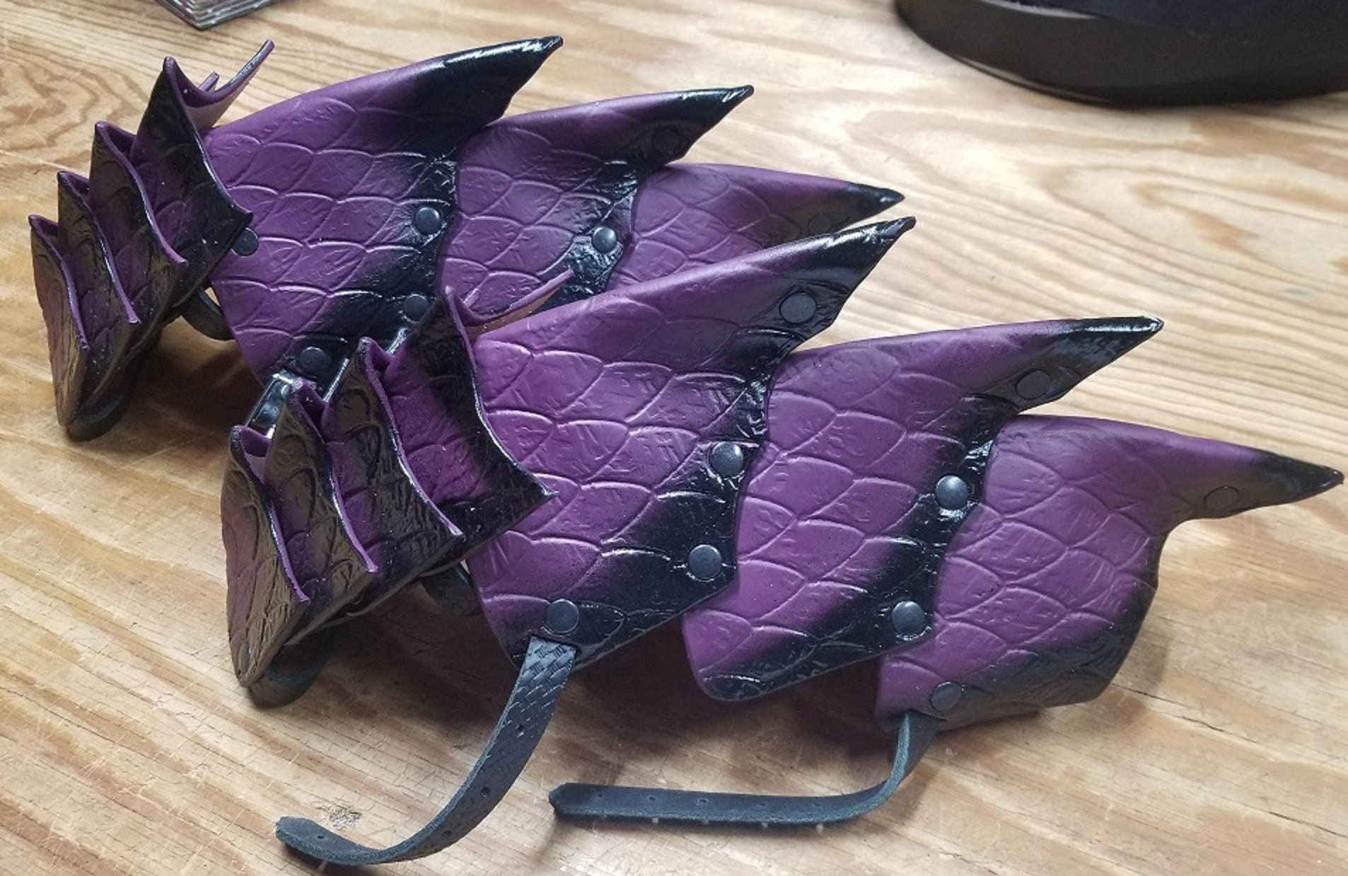 Dragon Scale Leather Gauntlets: Custom LARP Cosplay Armor - Etsy
