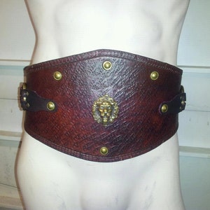 Leather Armor Spartacus Gladiator Kidney Belt image 1