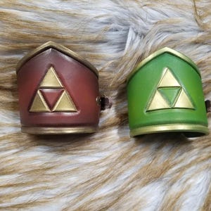 Leather Triforce Cuff LARP Armor Cosplay Armor Zelda Cosplay Link Cosplay Link Costume