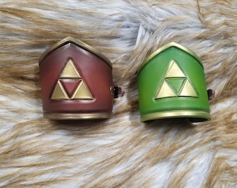 Leather Triforce Cuff: Zelda Cosplay Armor