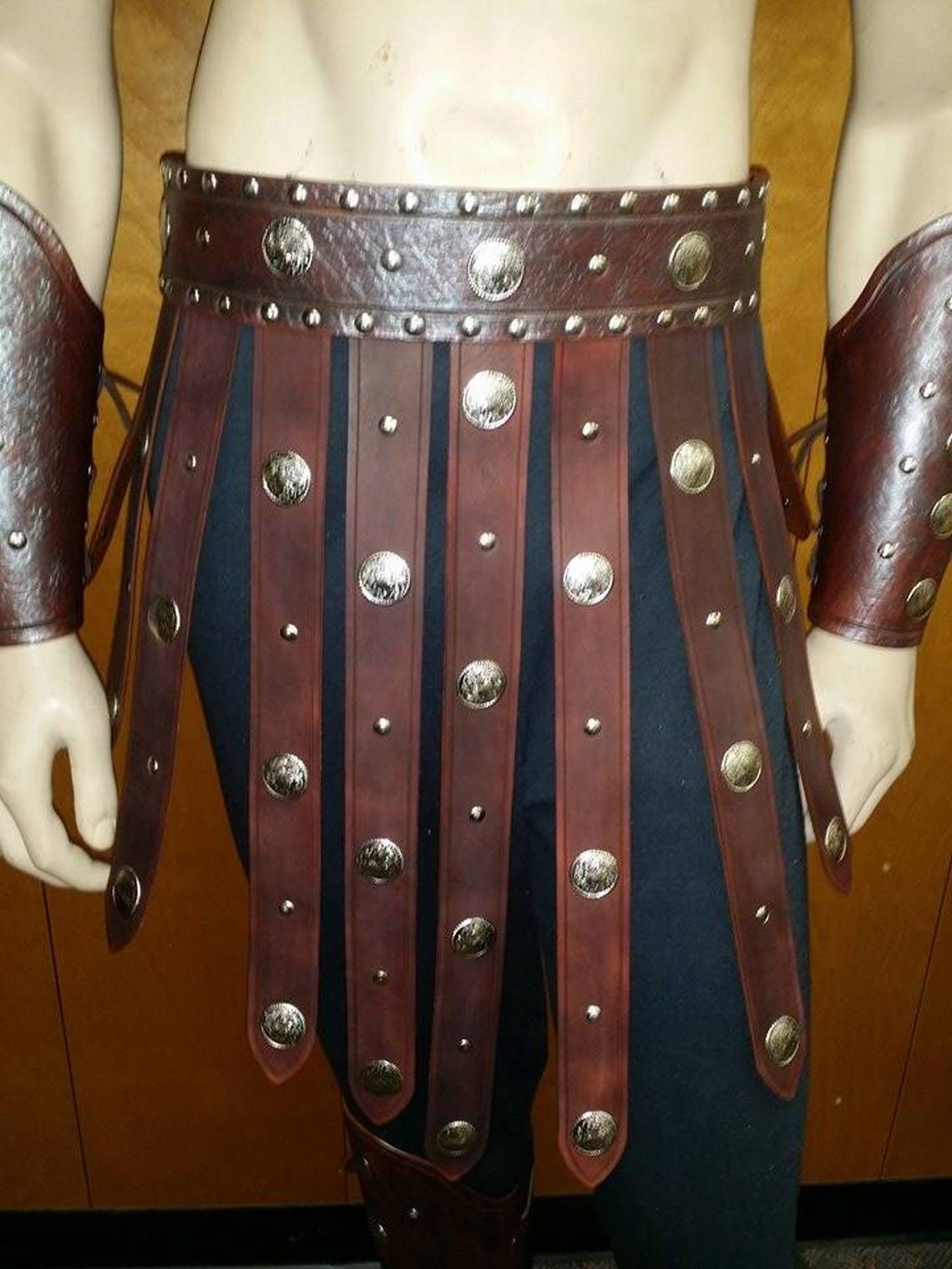 Leather Armor Roman Gladiator War Skirt - Etsy