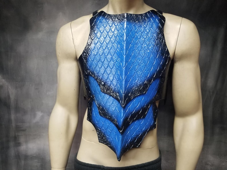Dragon Scale Leather Armor: Custom LARP Cosplay Cuirass - Etsy