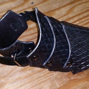 Leather Armor Dragon Scale Sabatons - Etsy