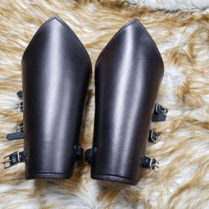 Leather Armor Basic Leather Bracers leather vambrace LARP armor cosplay armor Medieval Armor armour Viking Armor Sentinel Bracers