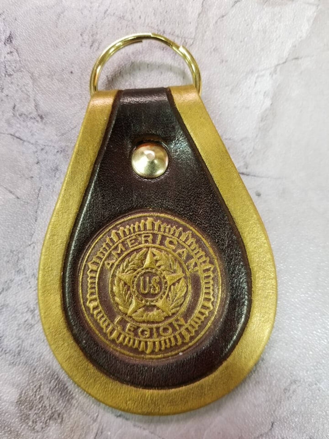 American Legion Keychain Zipper Pull Key Chain Key Fob Etsy