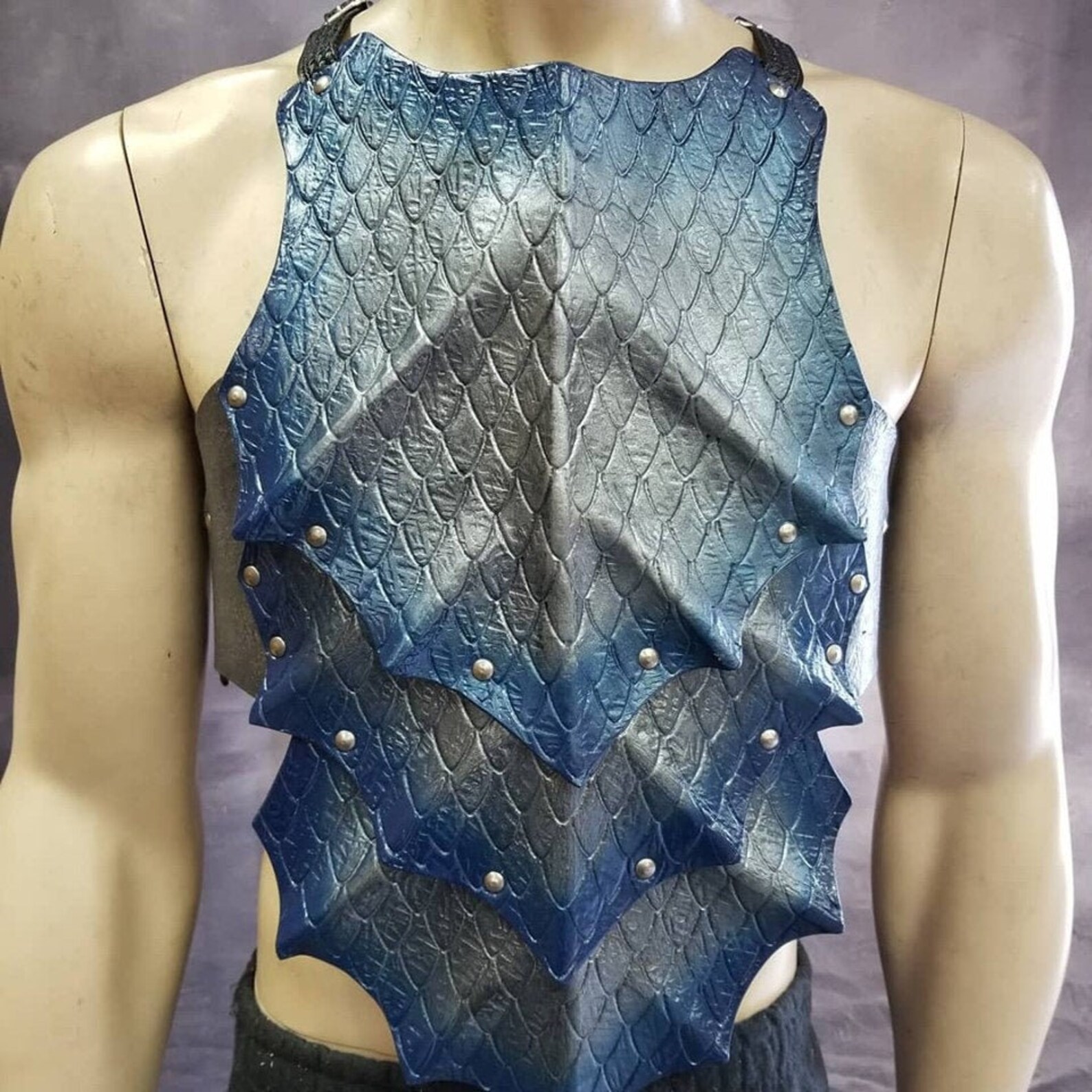 Dragon Scale Leather Armor: Custom LARP Cosplay Cuirass - Etsy