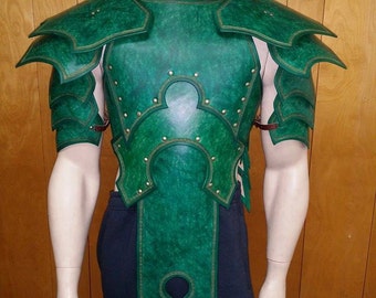Leather Armor Elven chest back & shoulders