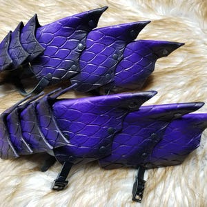 Dragon Scale Leather Gauntlets: Custom LARP Cosplay Armor - Etsy