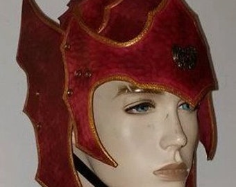 Leather Armor Gothic helmet
